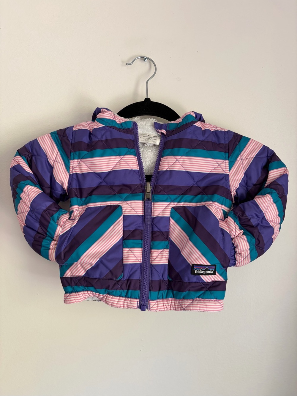 Patagonia Puffer Jacket with Reversible Sherpa